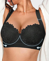 Elegant Lace Push Up Underwire Bra